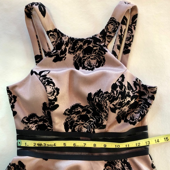 Formal Dress by City Studio, Dusty Pink & Black Floral (7) - Picture 11 of 17